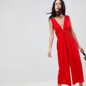 Red ASOS Jumpsuit